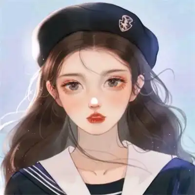 唯美气质手绘女生头像简约小清新手绘女头图片