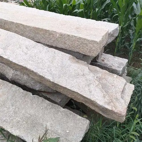 拉丝面青石板工程铺路踮脚石花岗岩老石条