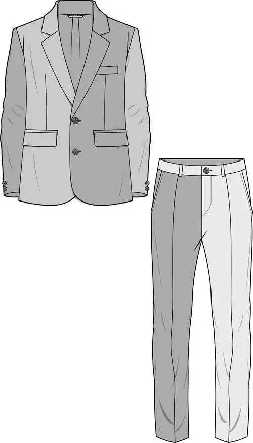 2021-2022秋冬男装流行西服设计手稿 - 西装套装 - 高端服装设计网站
