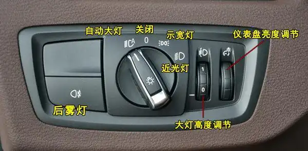 宝马x2灯光使用方法,宝马x2灯光开关图解说明
