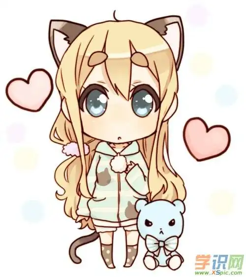 q版漫画女生可爱头像图片