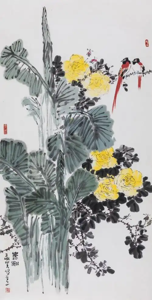 "怡静乐道·迎盛会—贾宝珉师生作品展"将在天津滨海美术馆开幕|花鸟