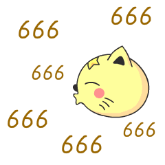 卡通猫咪嘟嘴666gif动图_动态图_表情包下载_soogif