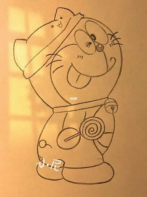 哆啦a梦绘画教程#绘画过程  #绘画教程  #教你画  #一起画画  #哆啦a