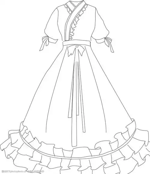 服装设计礼服款式图婚纱款式