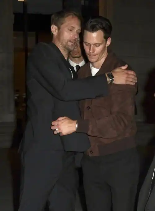 亲兄弟相挺,亚历山大·斯卡斯加德新片《李》伦敦首映后派对,比尔