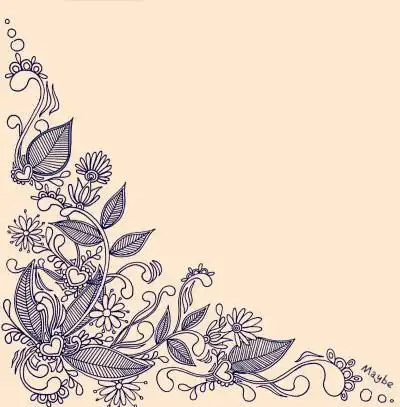 手绘,线描.角隅纹样,感觉一段时间不想再画这种风格了,累