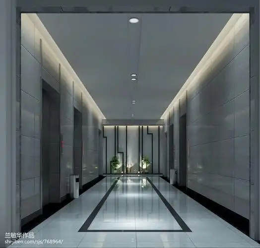 混搭风格过道吊顶设计办公室装修效果图