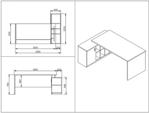 经理办公桌 时尚办公家具老板桌 现代简约经理主管桌