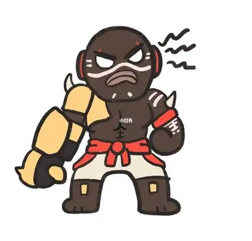 守望先锋末日铁拳简笔画q版萌图