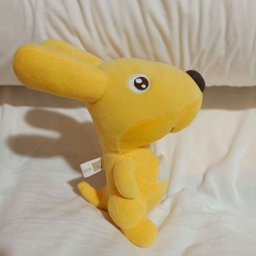 现货25cm美团袋鼠公仔美团袋鼠毛绒玩具美团外卖玩偶礼物美团公仔