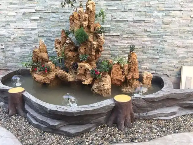 20套花园鱼池假山造型适合小型鱼池假山