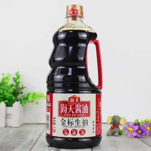 海天金标生抽1.28l大瓶家用调味品凉拌菜提鲜增味酿造生抽酱油