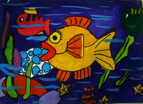 作者郑翔宇 儿童画 9岁 推荐人 潘秀平