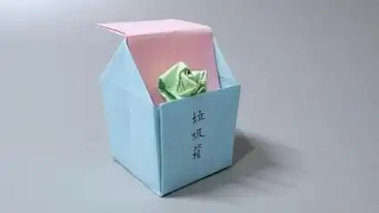 怎样折纸垃圾桶简单折纸垃圾桶手工折纸垃圾桶垃圾桶折法简单的折纸