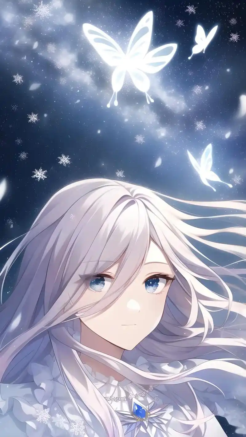 动漫少女 #次元ai绘画 #原创壁纸 抬头仰望星空,是否 - 抖音