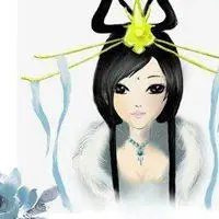 卡通嫦娥玉兔头像手绘 古典神话嫦娥玉兔q版头像_微信头像图片大全