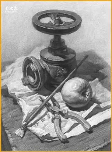 素描超写实静物组合