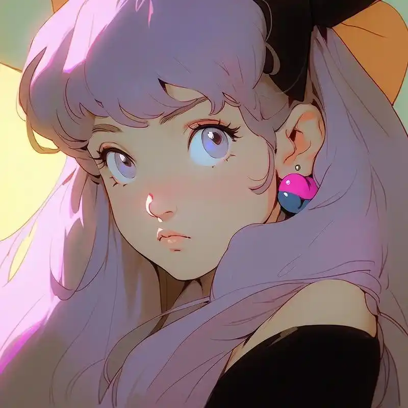 这发色真是绝绝子,快查收你的紫发头像#19