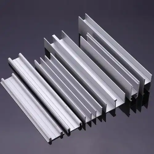 铝合金玻璃滑轨玻璃三件套移门轨道 书柜橱柜展示柜门滑轨移门槽