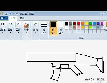 最好画的枪,scar突击步枪怎么画?