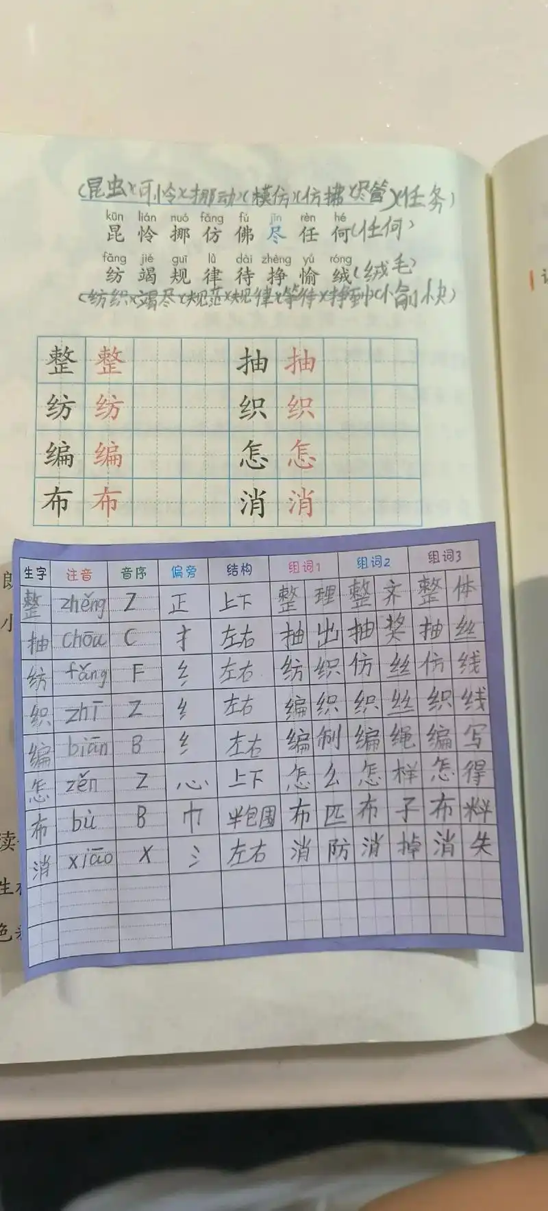 内容丰富  之前我总是会建议她  这样写作会更优美  这样组词会更新颖