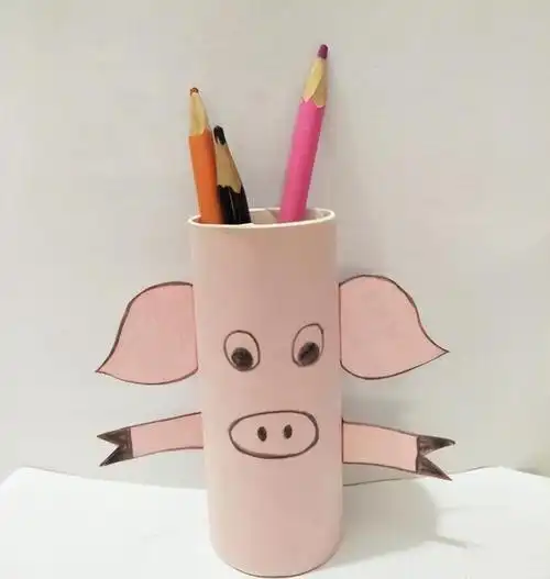 笔筒废物利用手工制作大全儿童(儿童手工废物利用)(1)