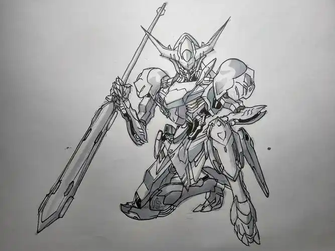 高达 巴巴托斯 天狼星装备|插画|创作习作|zaft