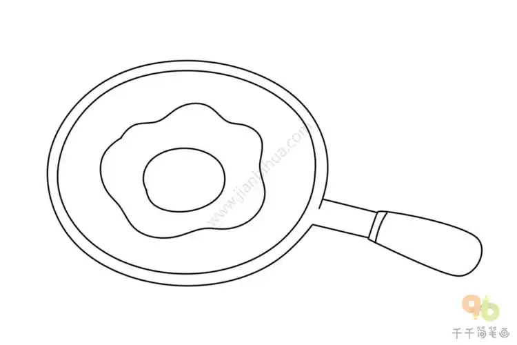 实用的平底锅简笔画