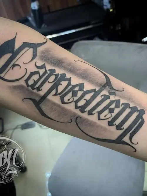 carpediem_纹身图案手稿图片_杨子龙的纹身作品集