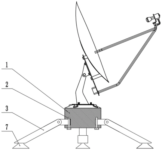 一种卫星便携站底座的制作方法
