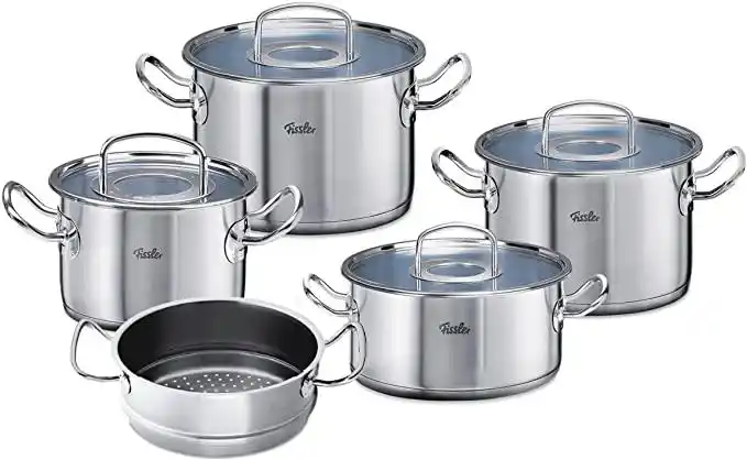 fissler 菲仕乐 锅具套装 原装专业系列 / 5件装 带蒸屉/ 不锈钢烹饪