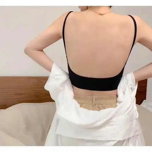 吊带胸衣外穿 欧美胸小