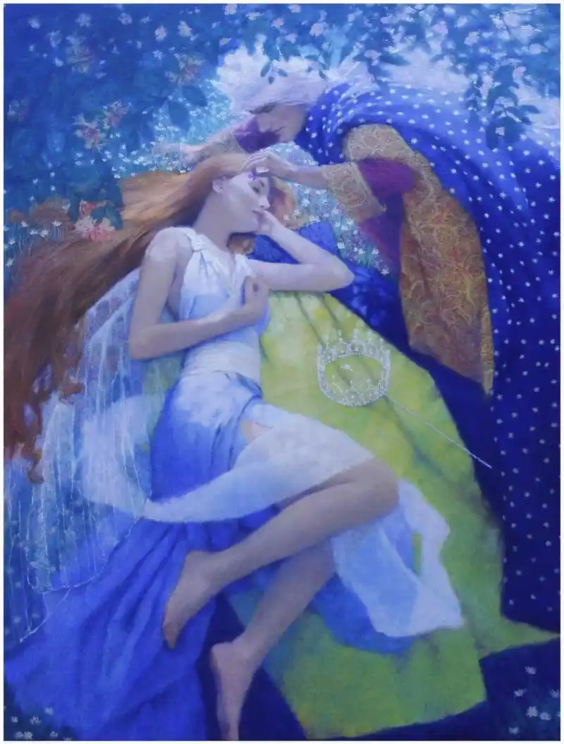 《仲夏夜之梦》插画作品|莎士比亚&伯明翰.78a midsum - 抖音