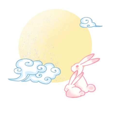 月亮兔子图片大全