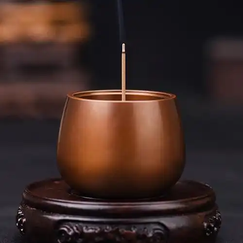 闪电客纯铜香炉家用檀香炉室内盘香炉茶道创意薰香盘香