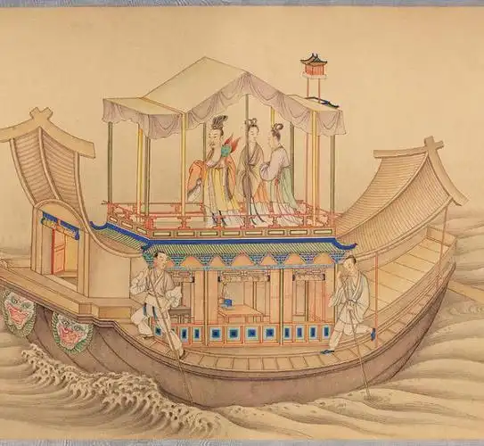 「传世名画」清·丁观鹏《洛神赋图》欣赏