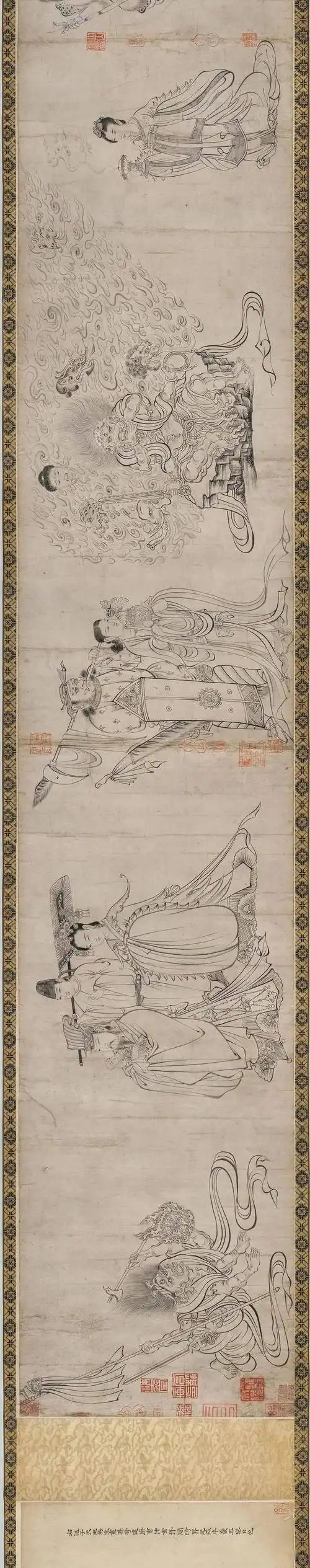 【诗画阅微】稀世珍宝——吴道子《送子天王图》欣赏_阿部氏