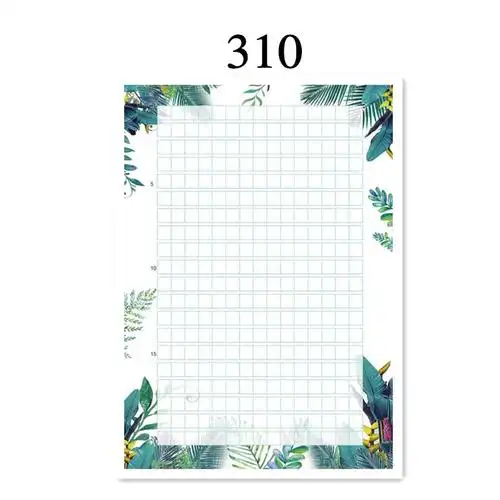 作文纸300格花纹卡通彩色学生方格稿纸a4带可打印图案格子纸615作文花