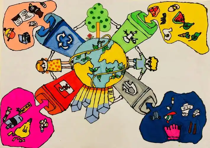 张诗涵的作品:《垃圾分类,从我做起》