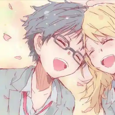 一对两张的二次元爱人qq头像