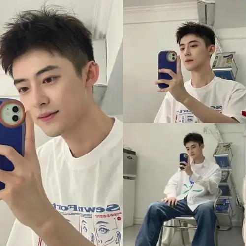 蓬松不贴头皮||男生发型|来一头清爽帅气的碎寸 狗啃刘海吧|||💇