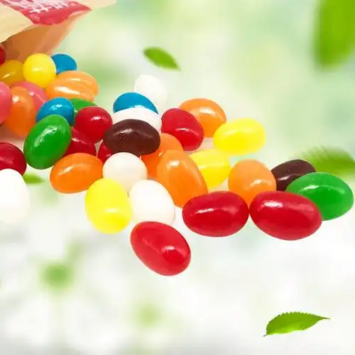 吉利豆水果味软糖多彩色糖豆蛋糕装饰烘焙点缀婚庆结婚喜糖果零食