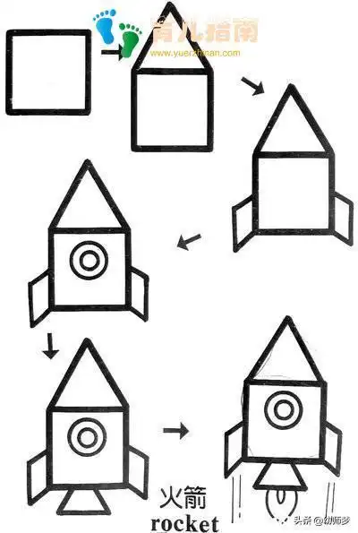 100幅创意正方形简笔画大全给孩子全新的图形认知概念