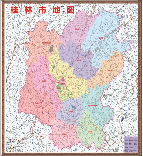 2019年广西桂林百度地图阳朔荔浦平乐恭城永福龙胜资源全州兴安县