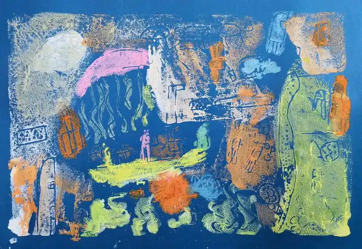 周二十二点寒假课～吹塑纸版画