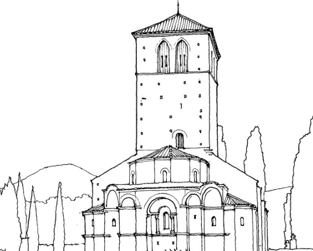 美图:欧式风格建筑手绘线稿集分享
