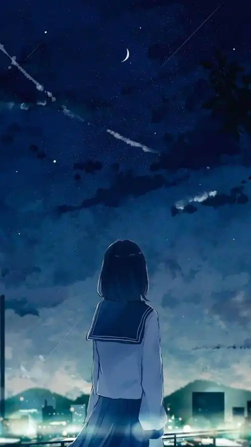 背影图片女动漫唯美(卡通背影头像女生唯美漂亮)