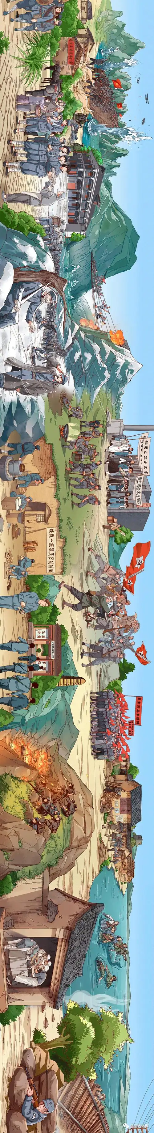 一张插画中的百年党史