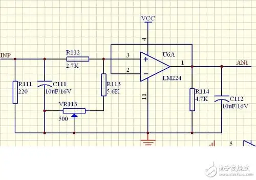 图中电流转电压中电位器vr113起什么作用?